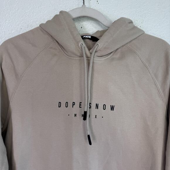 Dope Snow Common 22 Hoodie Mens Small Pullover Mountain Graphic Range Sand Soft - Picture 5 of 12